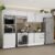 Armário de Cozinha Completa Madesa 100% MDF Acordes XA350001 (Sem Tampo e Pia) Portas Branco Brilho