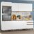 Cozinha Completa Madesa Reims com Balcão 8 Portas 3 Gavetas – Branco
