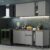 Armário de Cozinha Completa 180cm Cinza Nice Madesa 01