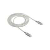 Cabo USB-C – USB-C 1,5m nylon branco Intelbras EUCC 15NB