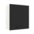 Armário de Cozinha Aéreo 60 cm 1 Porta Branco/Preto Agata Madesa