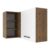 Armário de Cozinha Aéreo de Canto 1 Porta linha de 60 cm de profundidade Rustic/Branco Agata Madesa