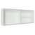 Armário De Cozinha Aéreo 100% MDF 2 Portas de Correr de Vidro Branco Acordes Madesa