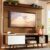 Rack Madesa Dubai e Painel para TV até 65 Polegadas com Pés – Rustic/Branco 6E5Z