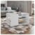 Mesa de Centro Com Divisória Retangular Opala Branco Caemmun