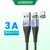 Cabo Micro Usb Magnético Ugreen 3a (100Cm)