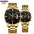 NIBOSI Luxury Lover kit Relógios Moda Aço Inoxidável Quartz Relógios Casal Vestidos Impermeáveis Relojes Hombre