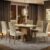 Conjunto Sala de Jantar Madesa Rafaela Mesa Tampo de Vidro com 6 Cadeiras – Rustic/Crema/Imperial
