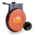 Lanterna Lateral Carreta LED Âmbar Laranja 65mm com Suporte Conector 12V 24V