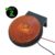 Kit 2 Lanternas Lateral Carreta LED Âmbar Laranja 65mm com Suporte com Fio 12V 24V