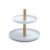 Porta-acessórios de metal e bambu 16cm – Oikos