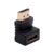 Adaptador HDMI Macho X Femea 90 Graus Conectar Aparelhos Fácil Transferir Arquivos Áudio Vídeo