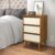 Mesa de Cabeceira Quarto Retro Wood 3 Gavetas