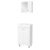 Gabinete Banheiro com Cuba e Espelheira 45cm Multimóveis CR10057 Branco