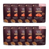 Kit 10 Ração Úmida Gran Plus Sachê Gatos Gourmet Adultos Salmão – 85g
