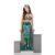 Cauda de Sereia Perola Feminino Fantasia Infantil Verde com Top