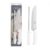 Kit Para Churrasco Chaira e Faca Aço Inox Afiador Profissional Cabo PP Branco