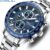 CRRJU Relógio Masculino Top Luxo Marca Original Aço Inoxidável Mãos Luminosas Mostrador Multifuncional Moda Casual Negóc