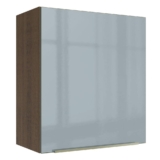 Armário Aéreo Madesa Lux 60 cm 1 Porta – Rustic/Cinza