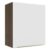 Armário Aéreo Madesa Lux 60 cm 1 Porta – Rustic/Branco Veludo