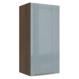 Armário Aéreo Madesa Lux 40 x 83 cm 1 Porta – Rustic/Cinza