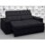 Sofá Jobim 1,70m Assento Retrátil e Reclinável Velosuede Preto – NETSOFAS