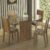 Conjunto Sala de Jantar Madesa Débora Mesa Tampo de Vidro Redondo 4 Cadeiras – Rustic/Bege Marrom