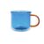 caneca xícara de vidro borossilicato para café/chá com alça e parede dupla 250ml – oikos
