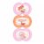 Kit 3 Chupetas Bico em Silicone Original 6m+  Rosa – MAM