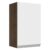 Armário de Cozinha Aéreo 40 cm 1 Porta Rustic/Branco Glamy Madesa