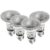 Kit 4 Lampadas Halogena Par20 50W 127V 2800K Luz Amarela