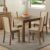Conjunto Sala de Jantar Cíntia Madesa Mesa Tampo de Madeira com 4 Cadeiras – Rustic/Crema/Pérola