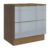 Balcão 80 cm 2 Gavetas Rustic/Cinza Lux Madesa