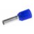 Terminal Tubular Ilhos Azul Embalagem Com 100 Pecas Magnet