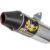Ponteira Escapamento Original Modelo Turbo para Moto Honda Cb 300 Pro Tork 2009 á 2015