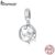 Bamoer Avião Charme Tema Viagem 100 % 925 Pulseira De Prata Acessórios SCC242