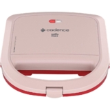 Máquina De Waffle Cadence WAF200 Duet Rosa Com Vermelho