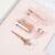 LDM Grampeador Transparente PS Rose Gold De Pregos Série Office Suprimentos