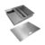 Calha Canal organizador Úmido de Cozinha com Tampa Inox 304 c/ 3 módulos 50×40 – Tubrax
