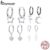 Brincos Bamoer 925 Estrela De Prata Da Lua Ganchos De Orelha Femininos Fashion Jewelry