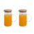 Kit 2 jarras de vidro com tampa de bambu 750ml – Oikos