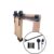 Kit p/ Porta Celeiro Trilho Tubular 3,00m Preto – Dividido