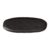 Travessa Oval Orgânico Preto Matte 36cm Para Servir e Gratinar Porto Brasil Ceramica