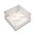 Caixa Base Brigadeiro – Branco – 4 cavidades (9x9x4,5cm) – 10 unidades – Assk – Rizzo