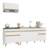 Guarda Roupa Casal 6 Portas (4 Ripadas) e 4 Gavetas Oxford Off White – Europa