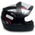 Capacete Fechado Moto Preto Com Vermelho Automático Tam 56