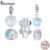 Bamoer S925 Pulseira Com Pingente De Oceano E Série De Amor/Contas/Acessórios De Moda