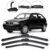 Kit 3 Palhetas Limpador Parabrisa Dianteiro + Traseiro Pra Carro Gol Bola G2 1995/1999