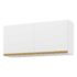 Armário Aéreo 120cm 2 Portas Correr Vidro Neutral 1 Nicho Rustic Cozinhas Glamy, Lux e Reims Madesa