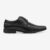 Sapato Social Masculino Couro Ferracini Elegante Bico Quadrado Cadarço Liverpool Preto 4077-281G
